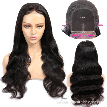 Swiss Virgin Cuticle Aligned Hair Lace Front Wig With Baby Hair 100% Raw Brazilian Body Wave Human Hair Lace Closure Wig